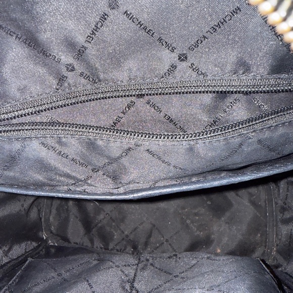 Michael Kors Black Backpack Sleek Design Pebbled Leather - Picture 5 of 6